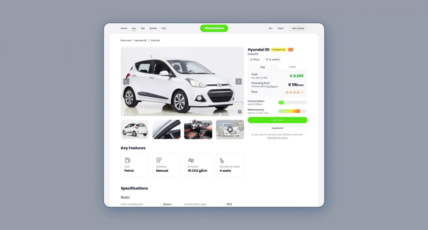 Car page