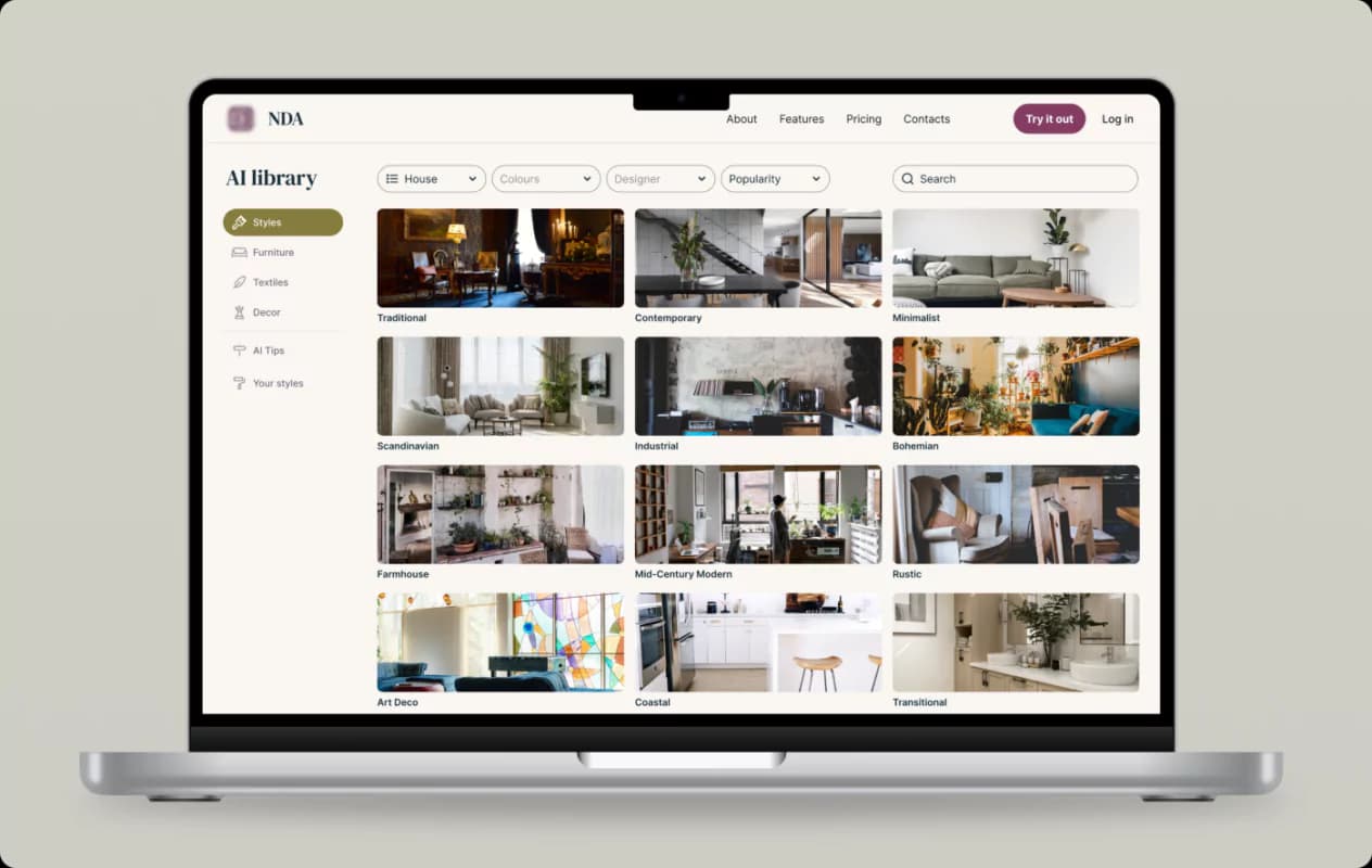 AI Interior Design Library