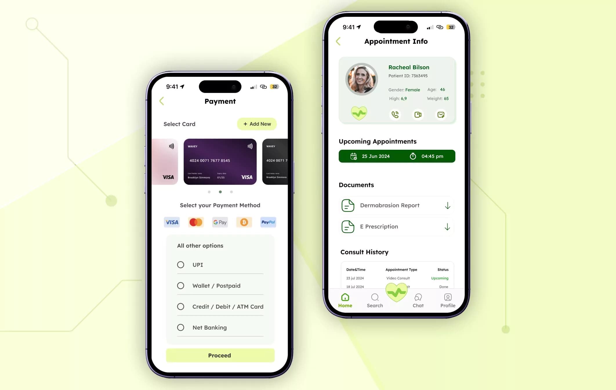 HealthLink. Payments and Report & E-Prescription after Consultation