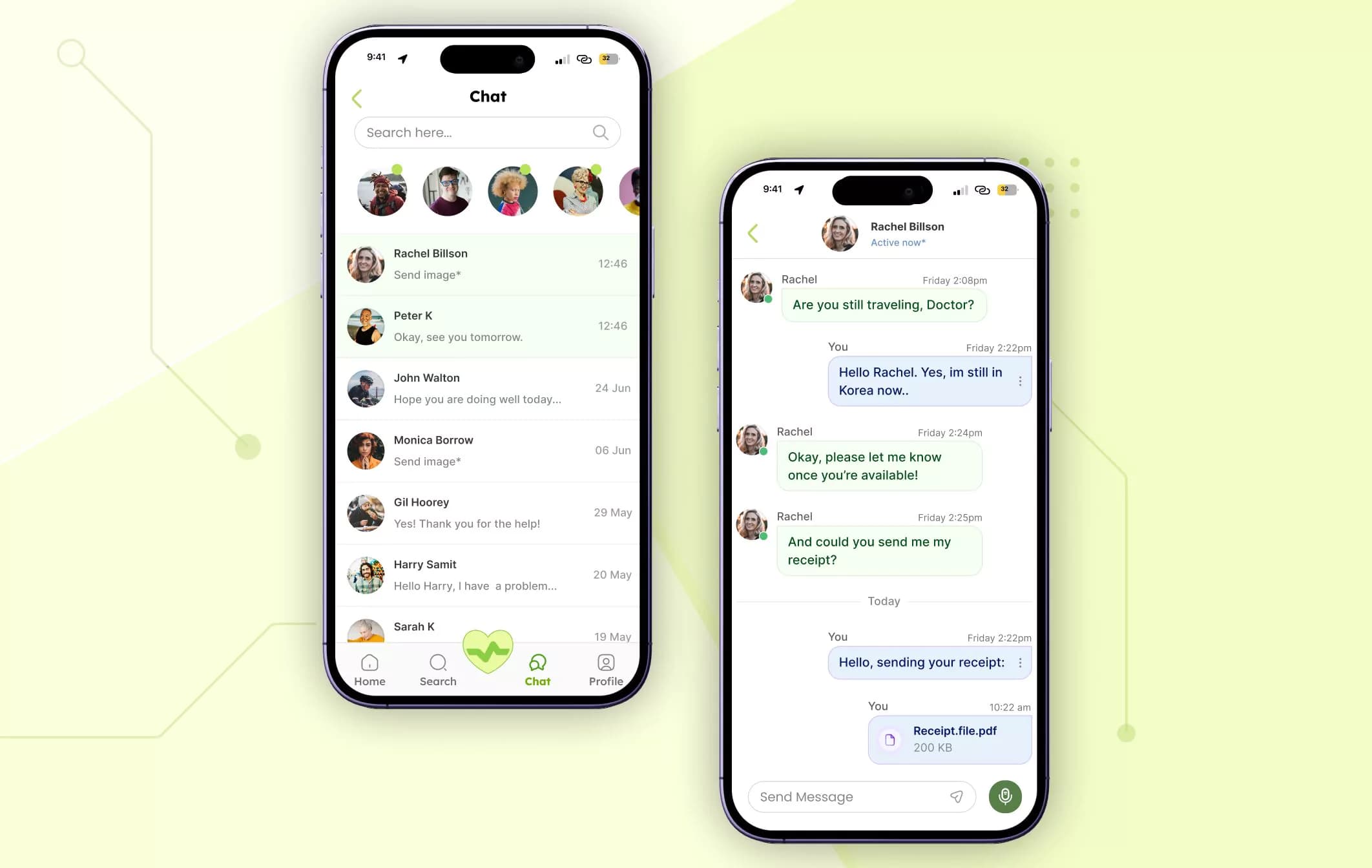 HealthLink. Chat with Patients.