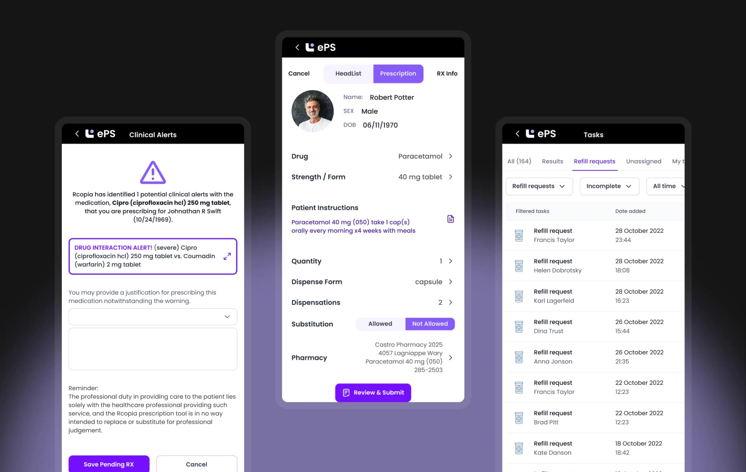 Prescription and Refill Requests