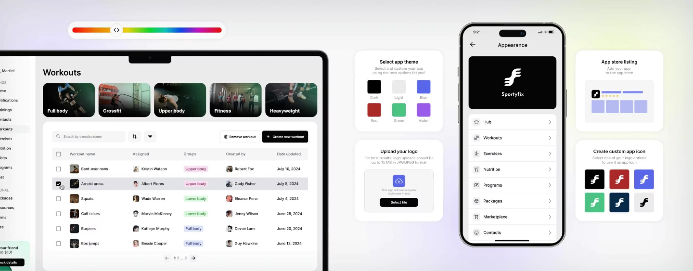 FitCoachPro. Customization