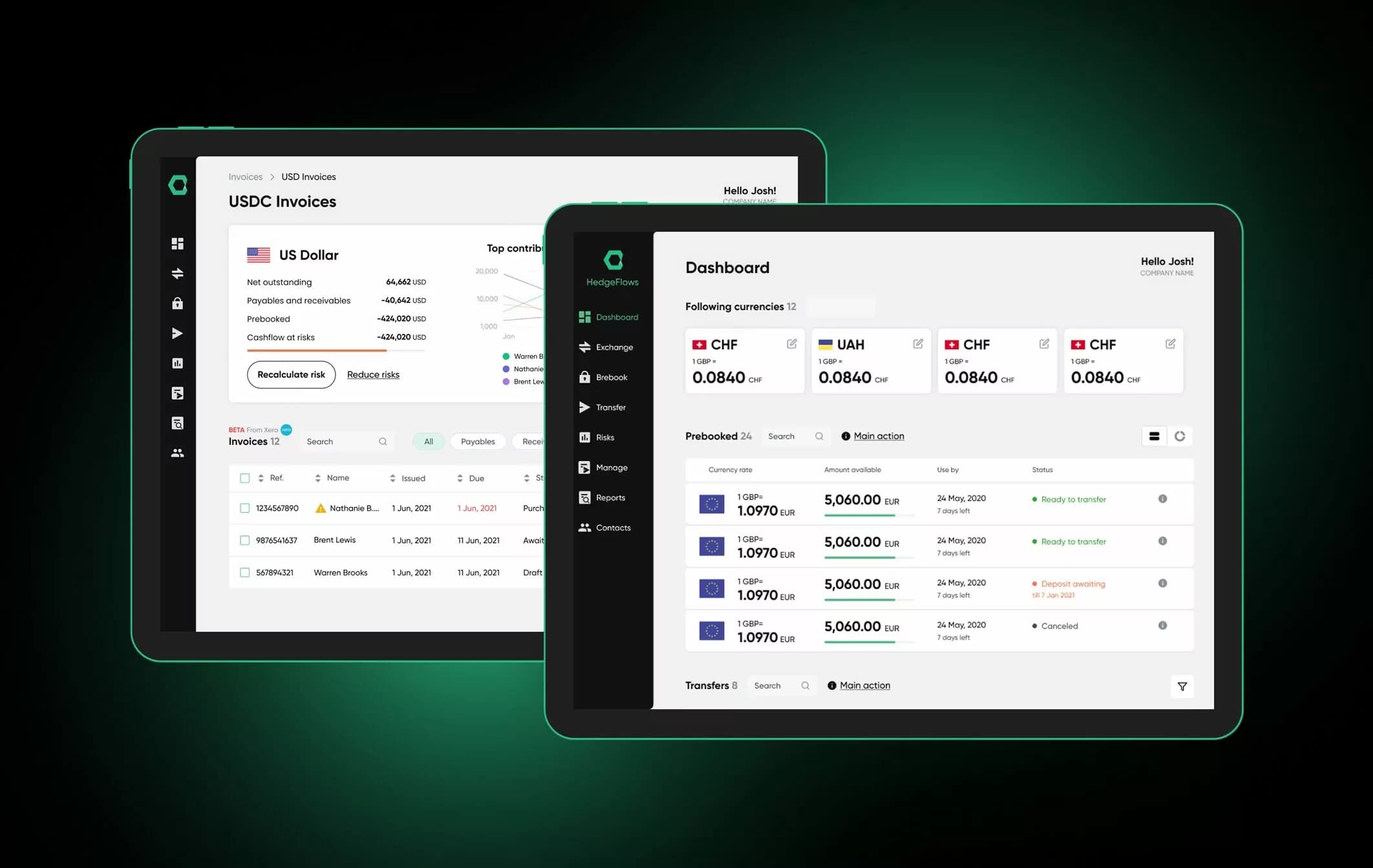 HedgeFlows. Invoice Management