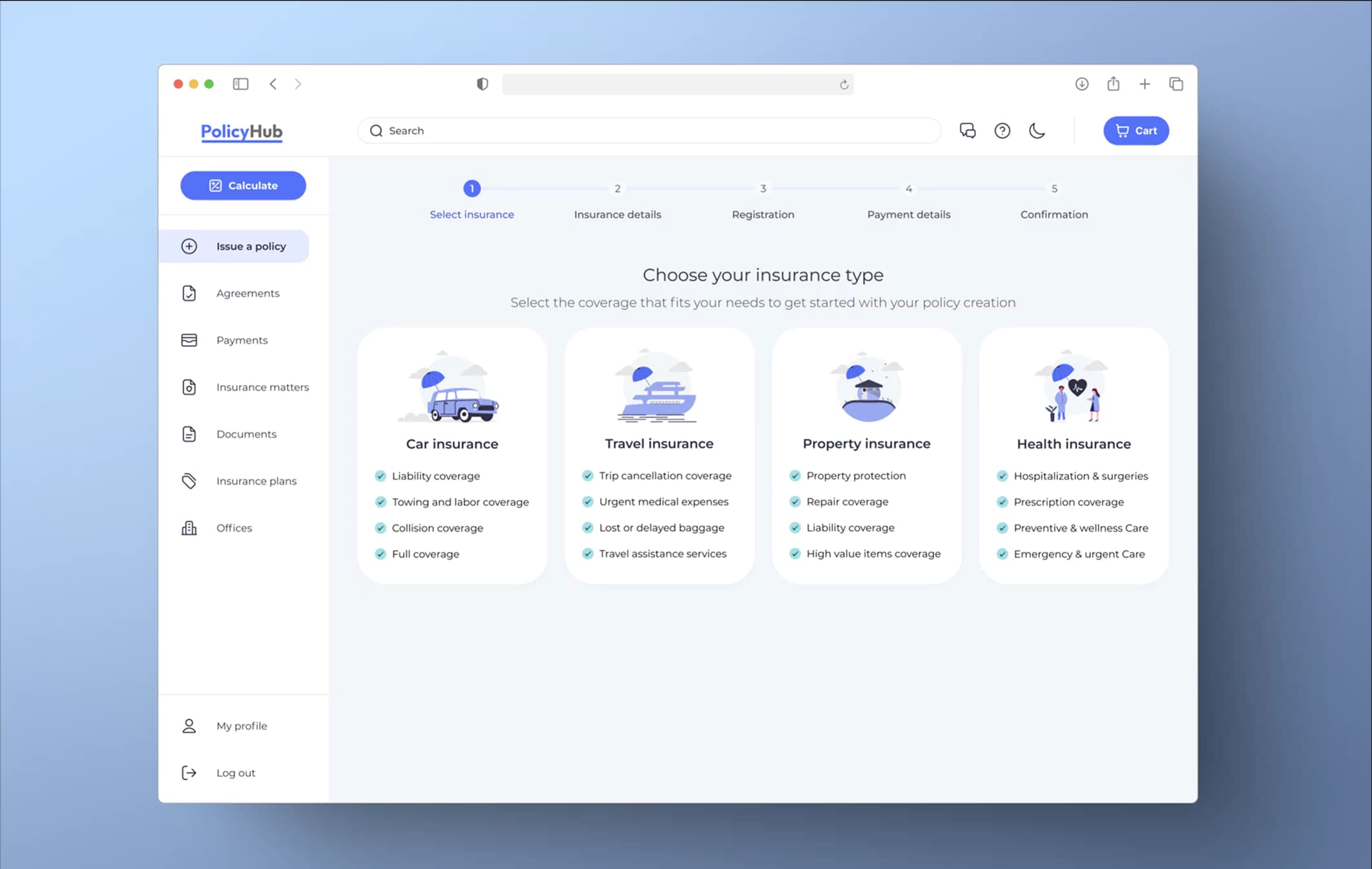 Policy Hub. Policy Comparison