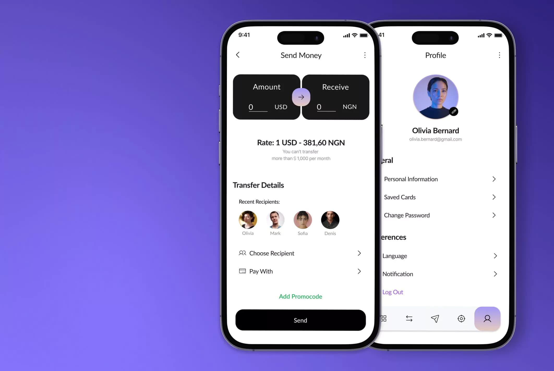 BridgeWallet. Banking Features