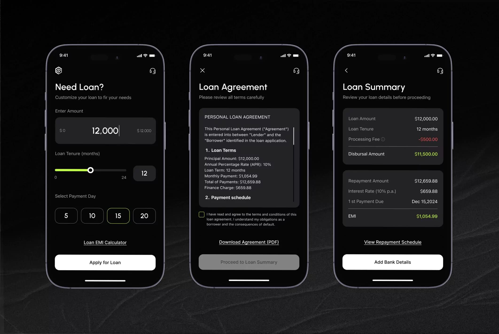 SwiftLoan. Loan Request & Calculation