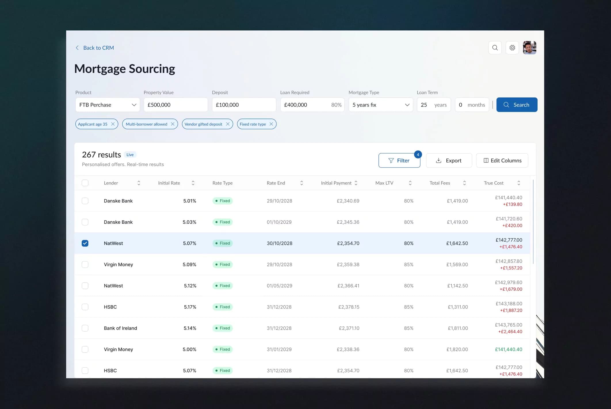Mortexa. Integrated Mortgage Sourcing Engine