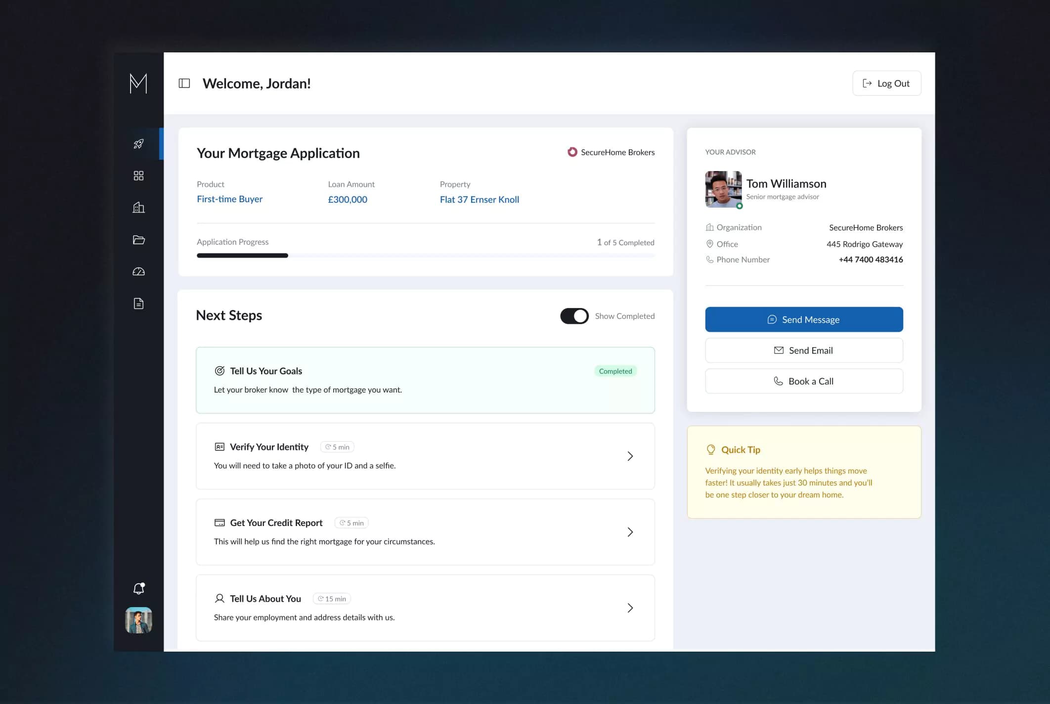 Mortexa. Branded Client Portal