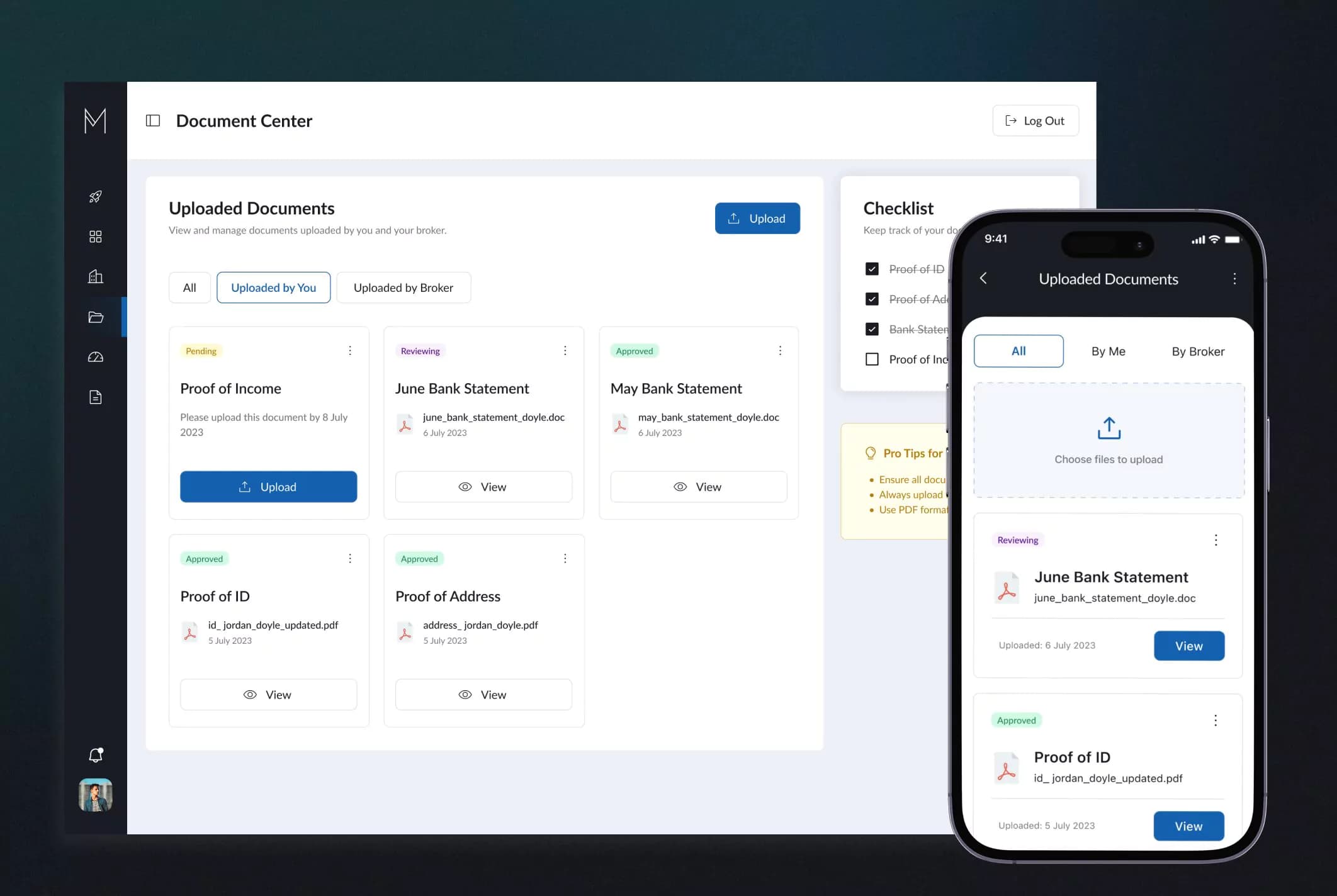 Mortexa. Secure Document Management