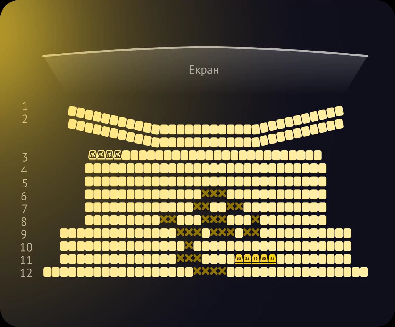 Planeta kino seats