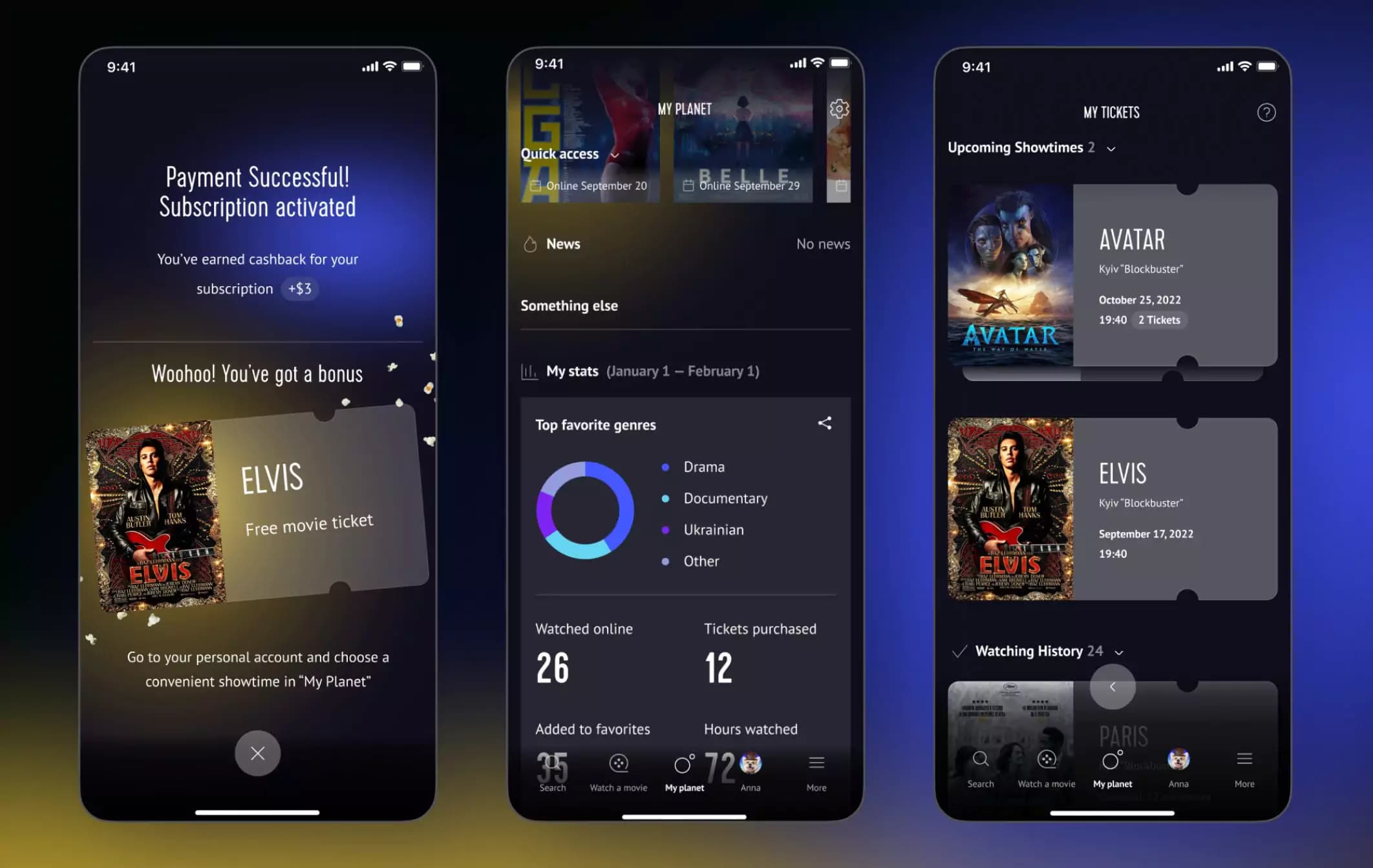 Planeta Kino. Mobile app