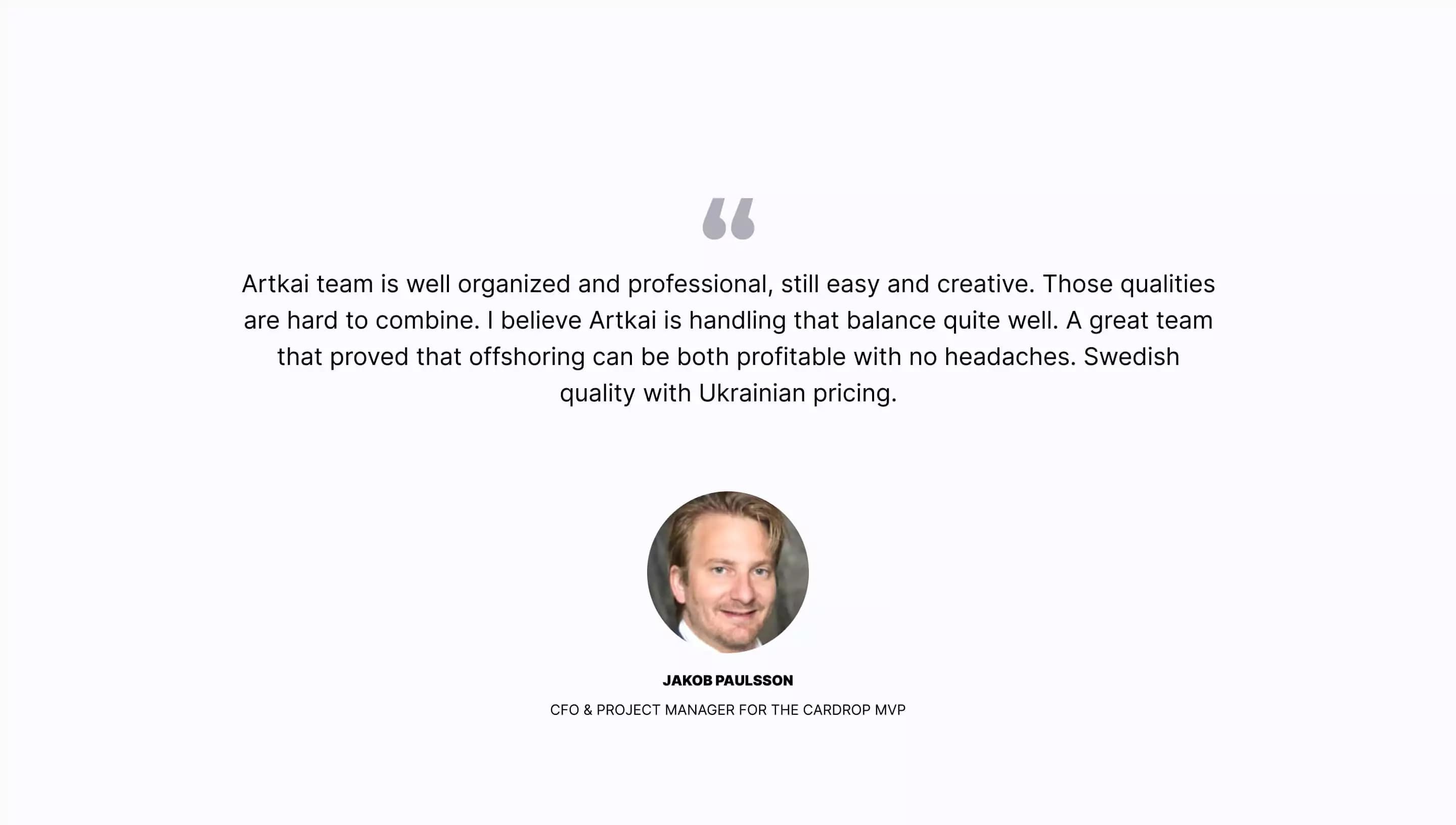 Cardrop: Client review