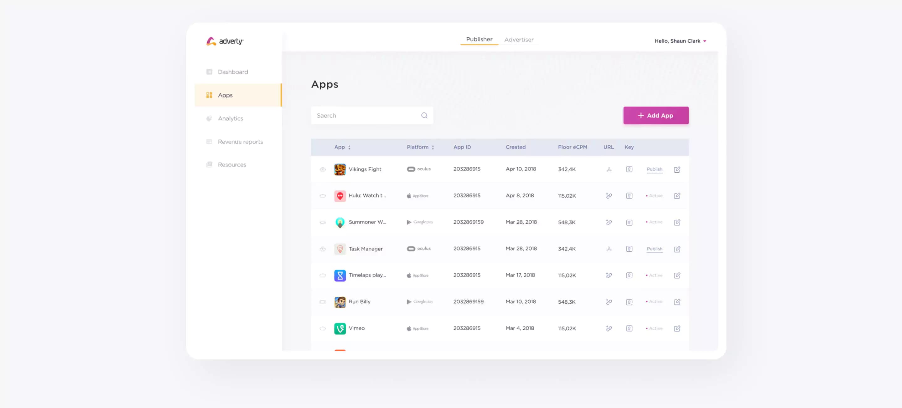 Adverty. Apps