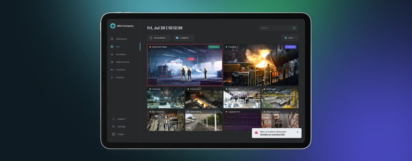 AI-powered video surveillance platform