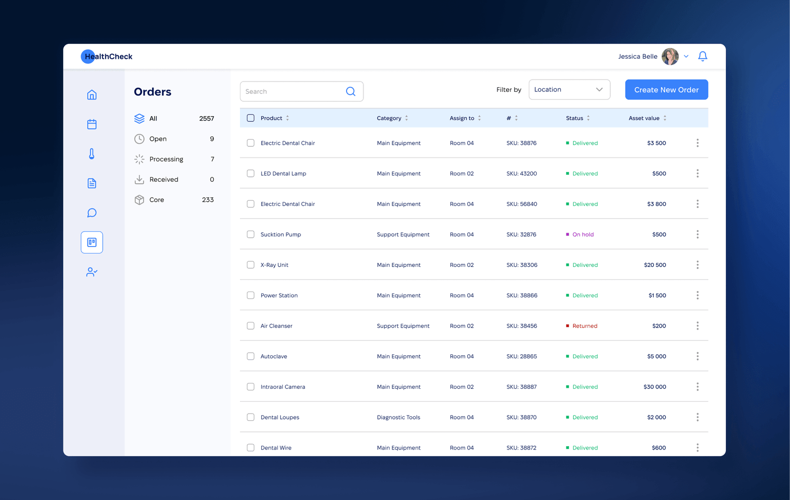 HealthCheck-Inventory-Management