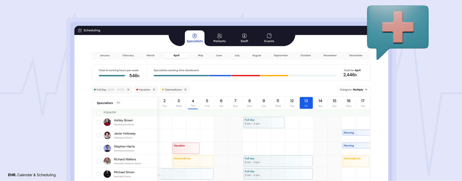 EHR-Calendar-Scheduling