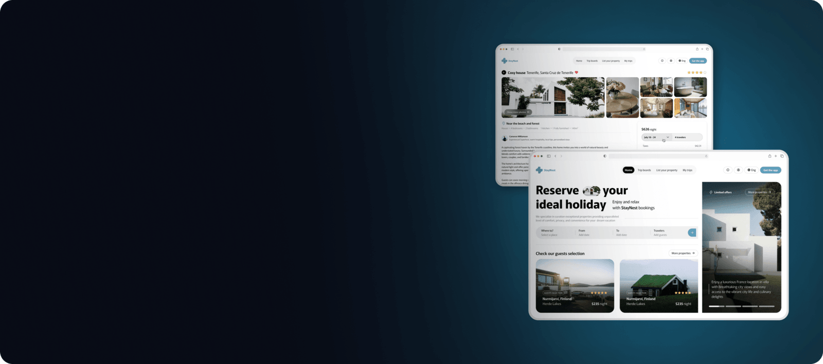 StayNest – Vacation Rental Platform