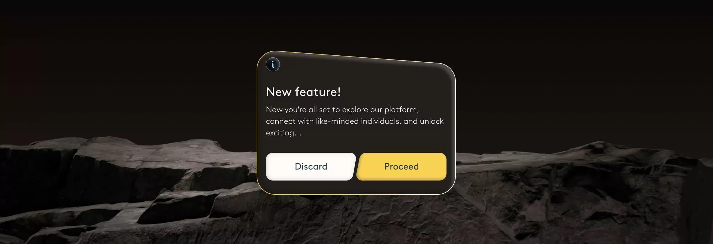 Irregular shape of modal