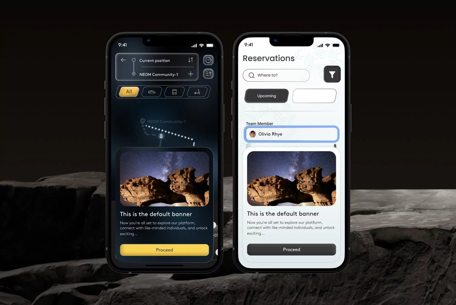 Dark and Light Themes