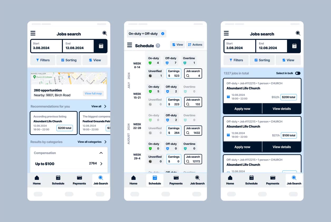 Our redesign, light mode
