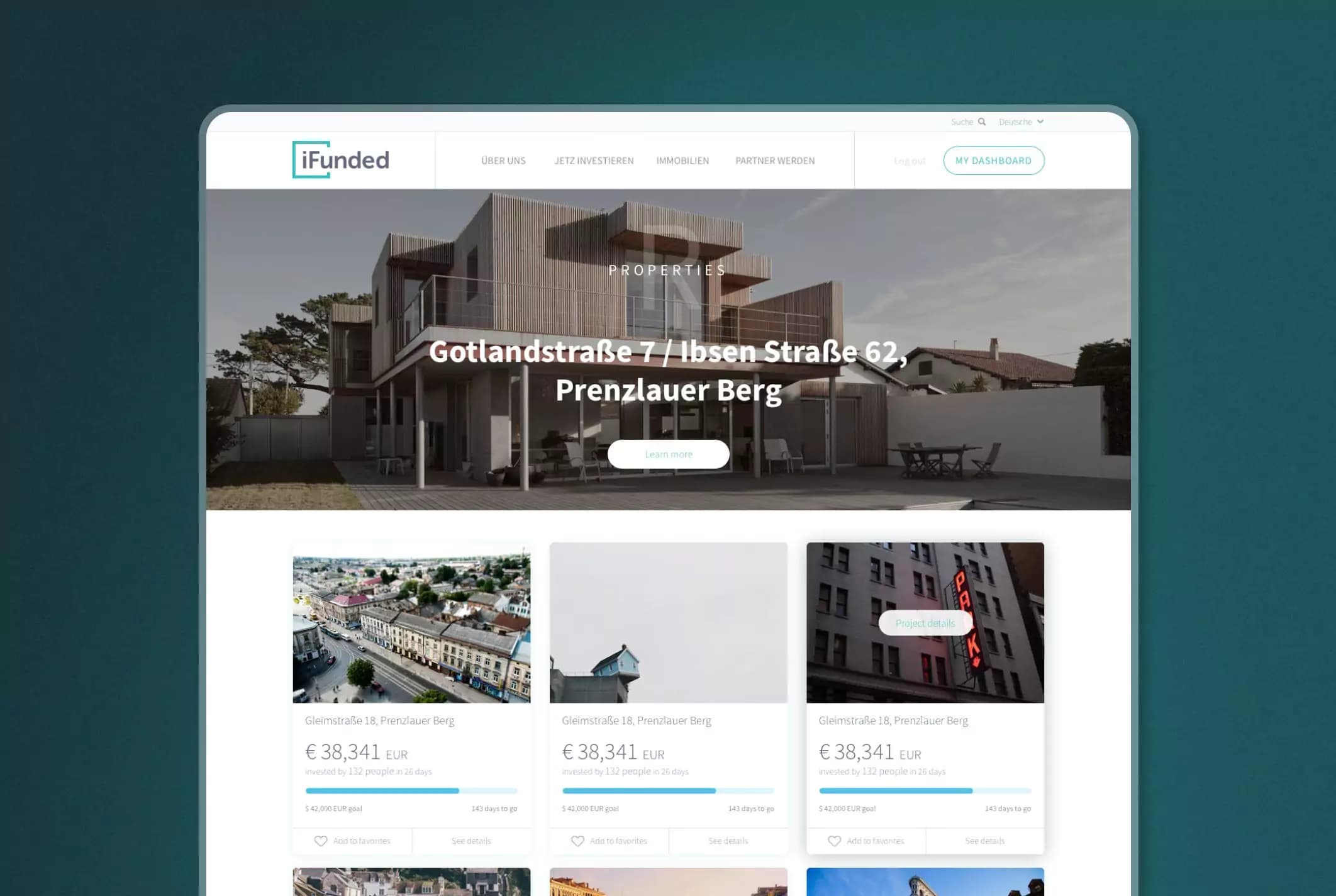 iFunded. Marketing website