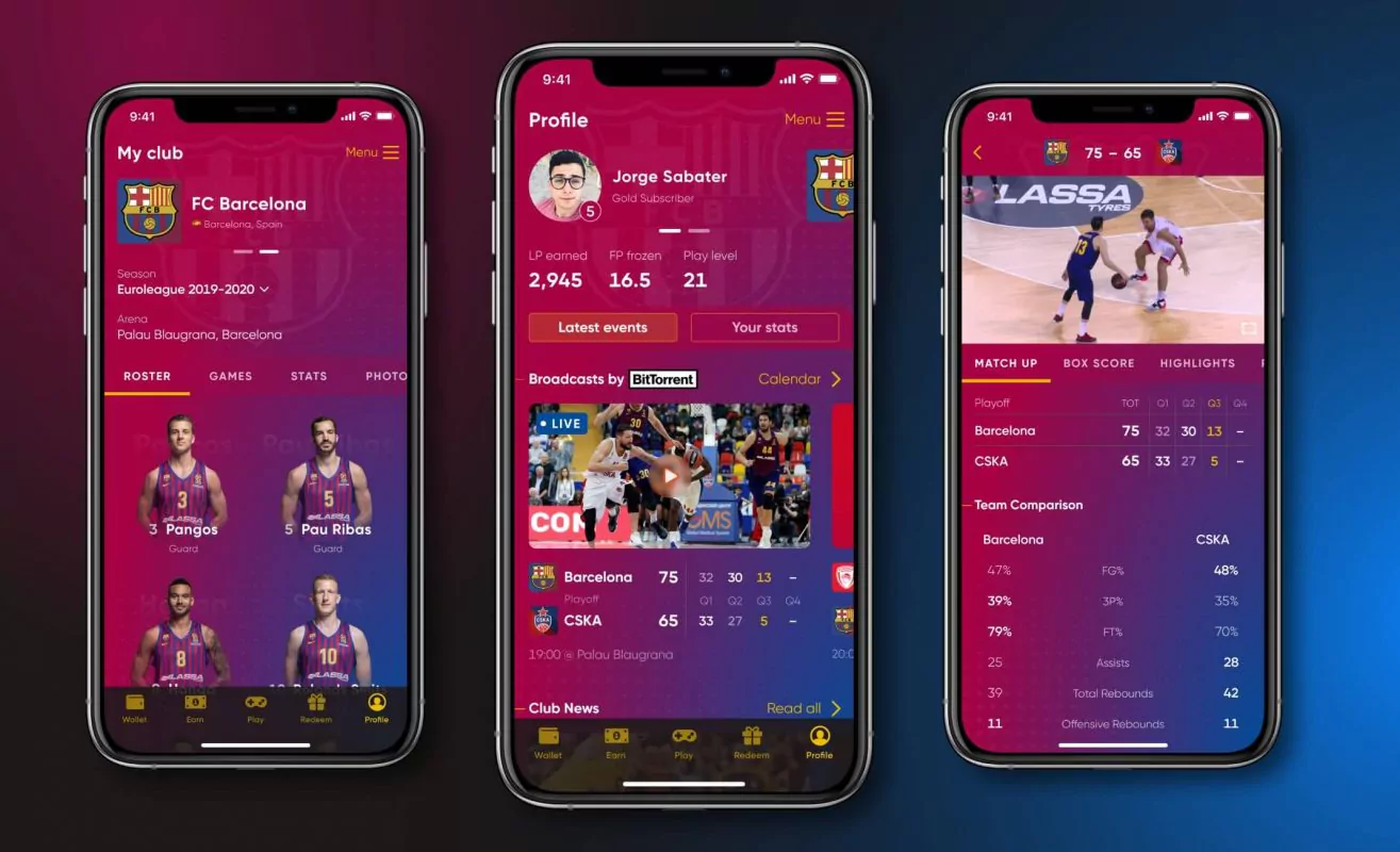 Loyalty app. Functionality