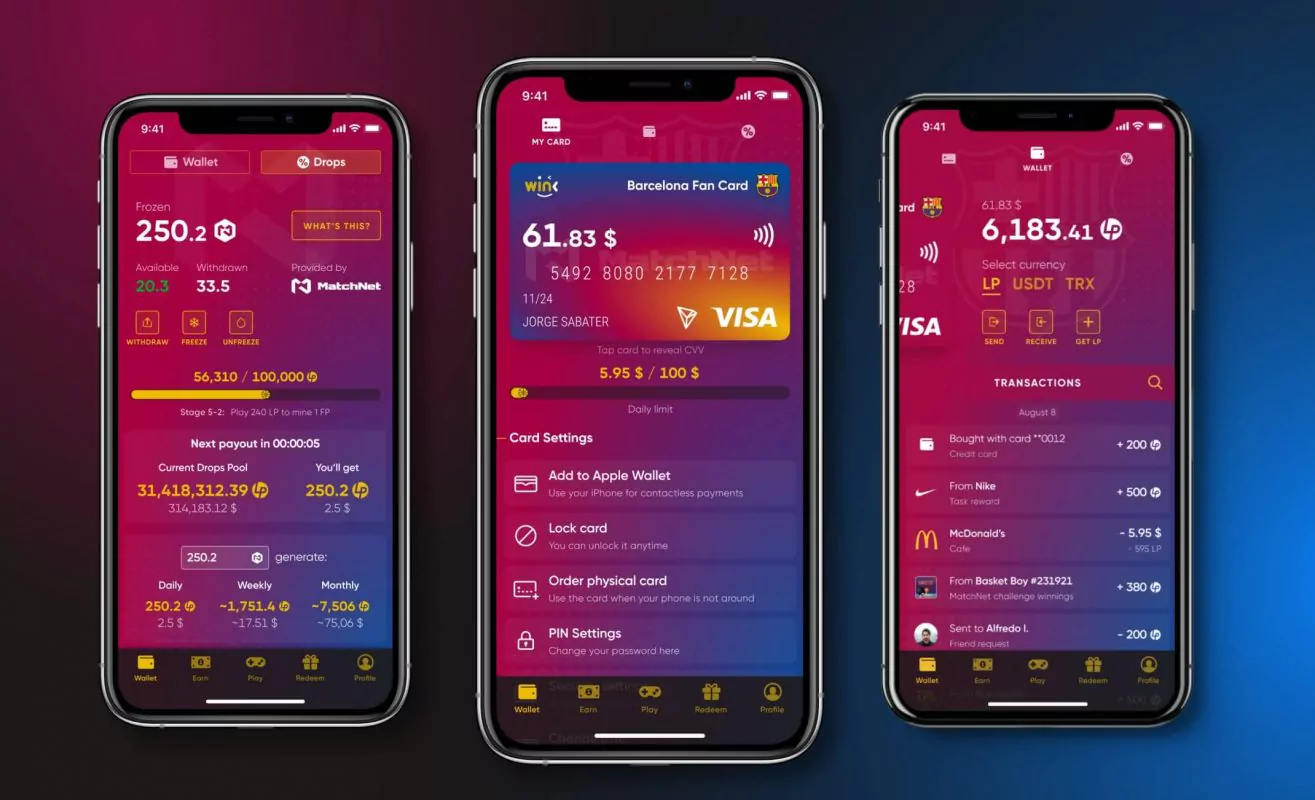 Loyalty app. Functionality